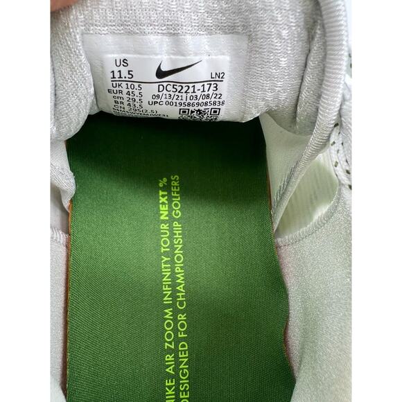 Nike Air Zoom Infinity Tour Next% Golf Shoes DC5221-173 Men's Size 11.5 NWT - Picture 3 of 12